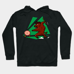 Axe throwing bull - axe throwing Hoodie